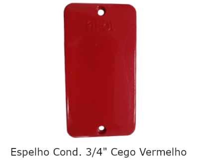 Espelho Cond .3/4" PVC Cego Vermelho 171*