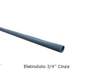 Eletroduto .3/4" PVC Cinza 2*