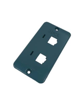 Espelho Cond .3/4" PVC 2 RJ 45 Cinza 248*
