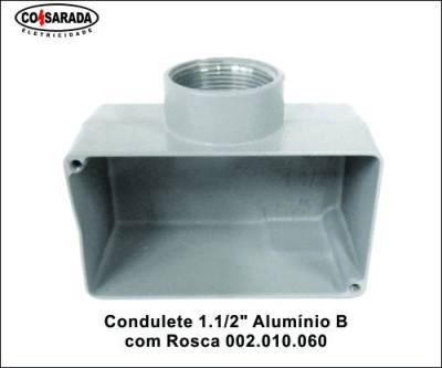 Condulete 1.1/2" Aluminio B c/ Rosca 002.010.060*