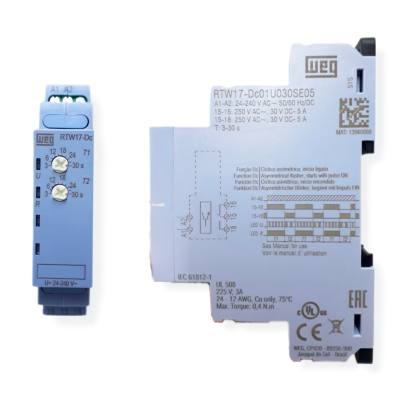 Rele Tempo Ciclico 30 Seg./ 30 Seg. 1NAF 24-240VAC/DC RTW17-DC01U030SE05 13960088*