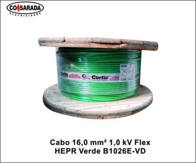 Cabo .16,0 mm² 1,0 kV Flex HEPR Verde B1026E-VD*