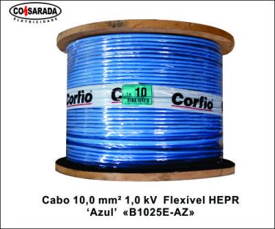 Cabo .10,0 mm² 1,0 kV Flex HEPR Azul B1025E-AZ*