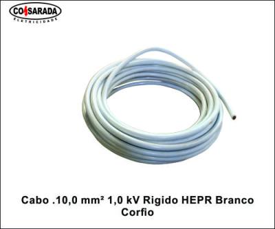 Cabo .10,0 mm² 1,0 kV Rigido HEPR Branco B0205E-BC*