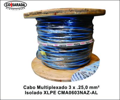 Cabo Multiplexado 3 x .25,0 mm² Isolado XLPE CMA0603NAZ-AL*