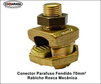 Conector Parafuso Fendido .70 mm² Rabicho Rosca Mecanica*