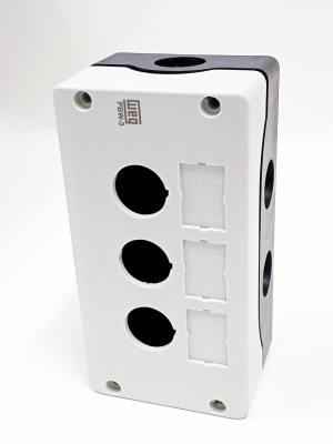 Caixa Plastica Botoeira 3 Botoes PBW-3 Cinza 12204337 *