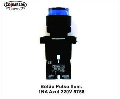 Botao Pulso Iluminado Azul 1NA 220V EW3661 (5758) *