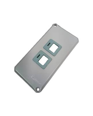 Espelho Cond 1" Aluminio 2 RJ 45 56115/018 *