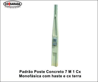 Poste Padrao Concreto 7 M 1 Cx Monofásica *