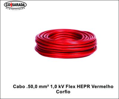 Cabo .50,0 mm² 1,0 kV Flex HEPR Vermelho B1029E-VM*