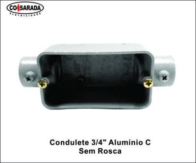Condulete ..3/4" Aluminio C s/ Rosca*