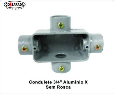 Condulete ..3/4" Aluminio X s/ Rosca*