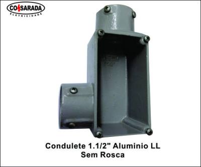 Condulete 1.1/2" Aluminio LL Sem Rosca*